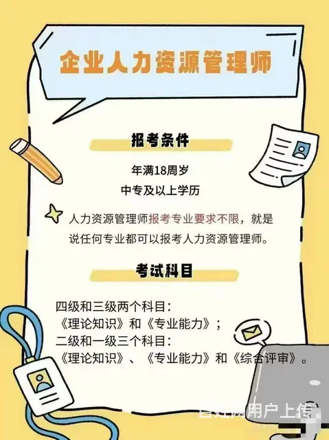 企业人力资源管理师证书 - 图片