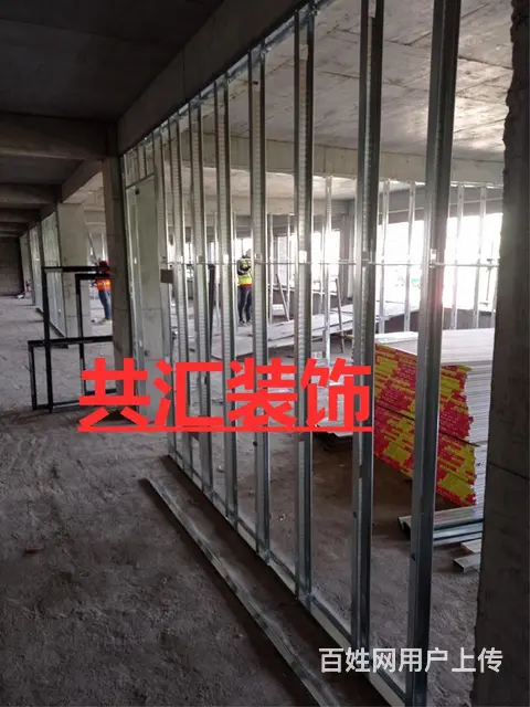 金坛直溪厂房装修 金坛轻钢龙骨隔墙 矿棉板吊顶 溧 - 图片 7