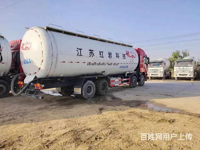 低价出售二手杰狮散装水泥罐车390马力国五前四后八 - 图片 6