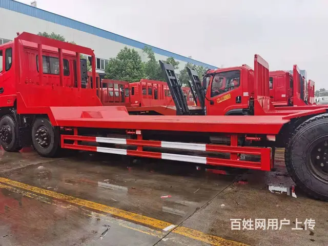 东风前四后八低凹拖板车 承载力更强的工程机械拖车 - 图片 5