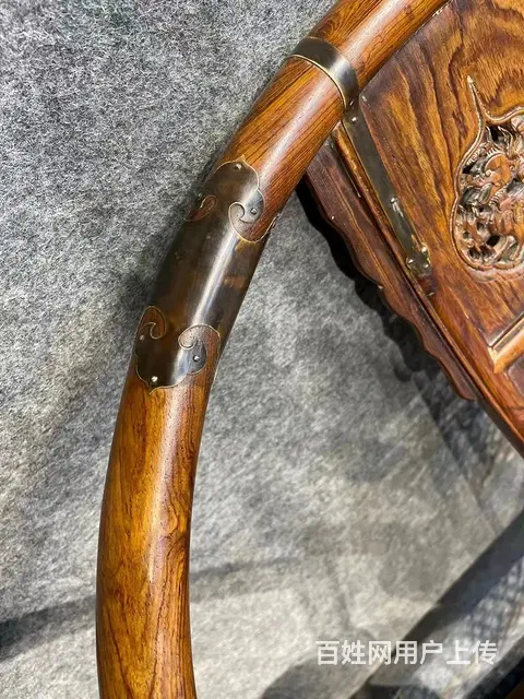 明清家具海南黄花梨交椅 - 图片 8
