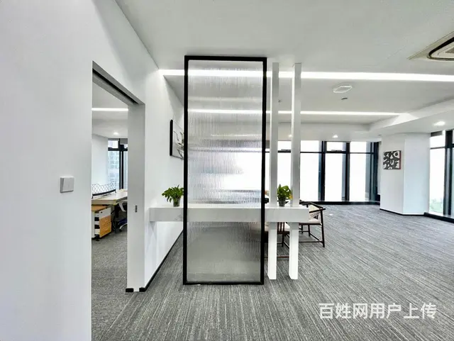 滨江甲级写字楼一线江景豪华装修办公室 不要转让费 带家具 - 图片 11