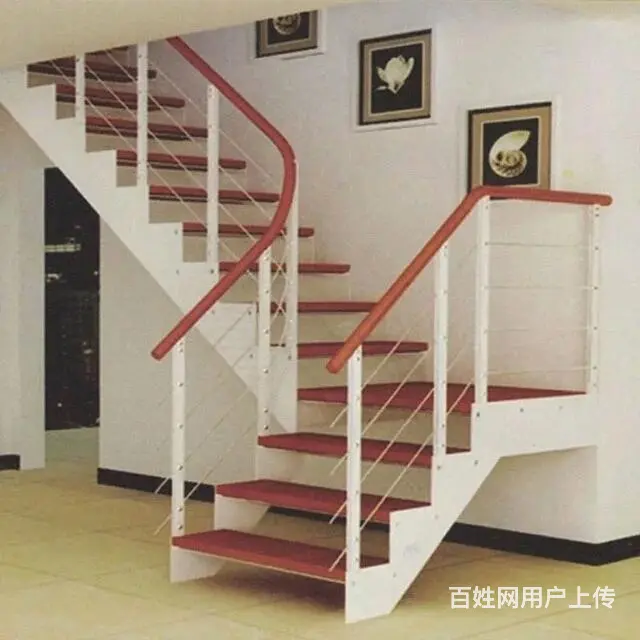 楼梯厂钢木实木楼梯铁艺3800元楼梯铁艺护栏 上门 - 图片 9
