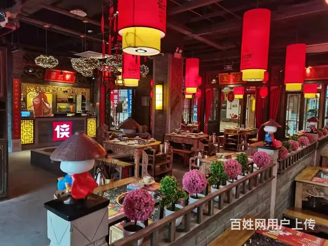 四川成都实木花格木窗中式实木门火锅店装修 - 图片 2