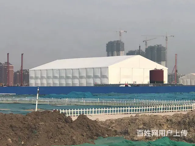 铝合金仓储大棚，环保煤炭篷房，移动厂房定制 - 图片