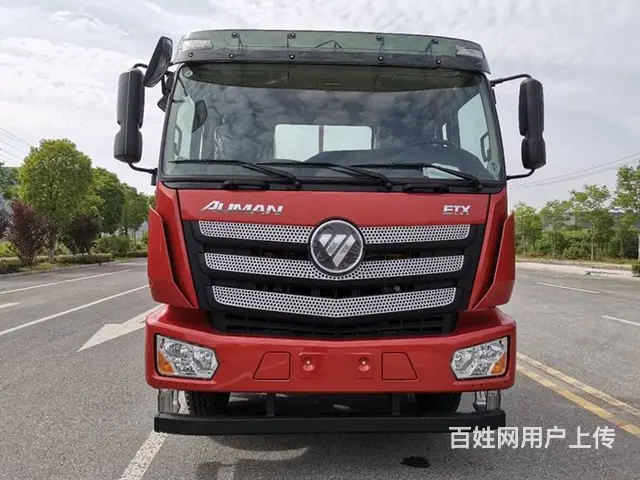 国六欧曼前四后八平板车　拉33吨钩机拖板车　包上牌 - 图片 2