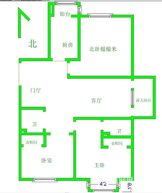 降价急售万达华宅 南北三室两卫高层 精装修 - 图片 12