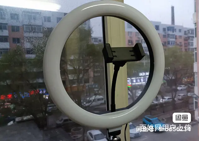 【搞定了！】手机直播落地三脚架带麦克风支架带补光灯。 - 图片 1