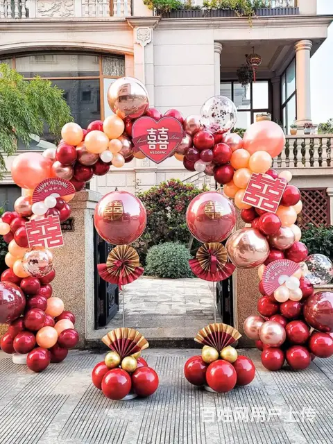 沈阳求婚气球布置 婚礼婚房气球布置 氦气球地爆球 - 图片 8