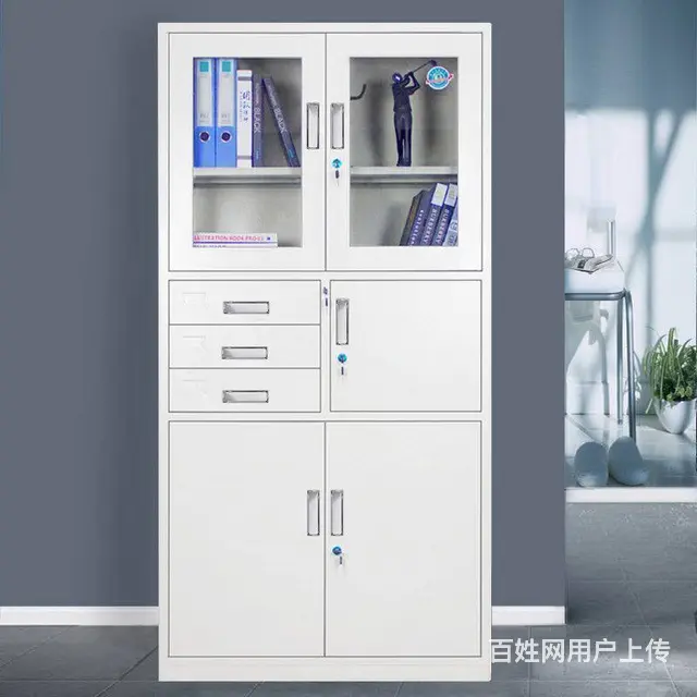 钢制储物文件柜 办公档案财务带锁柜 铭沃 大器械寄 - 图片 3