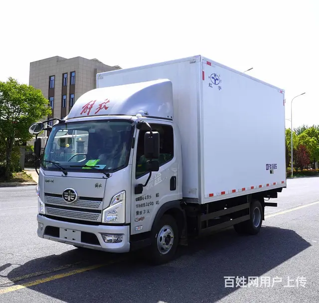 解放领途大柴160马力蓝牌宽体冷藏车 厂家包上户 - 图片 1