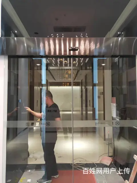 泉州电动感应自动玻璃门/感应门自动门/自动感应玻璃 - 图片 9