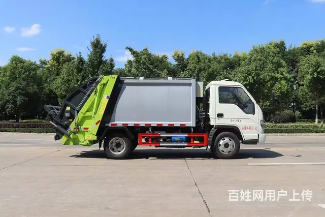 福田蓝牌垃圾压缩车4.5方小型垃圾转运车物业专用 - 图片 4