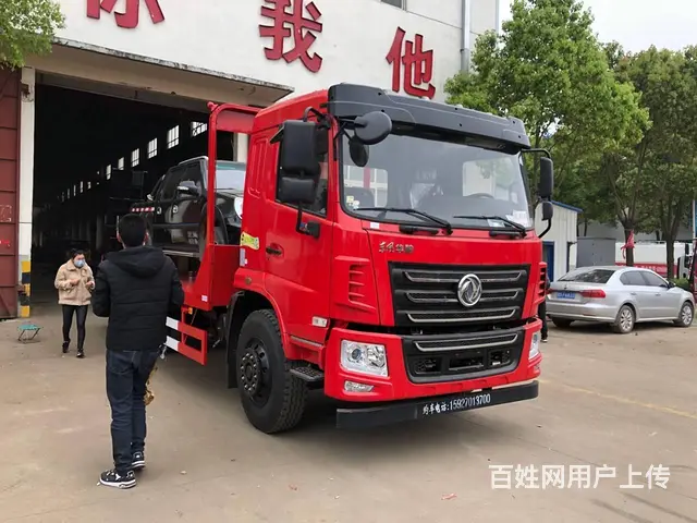 山区拉150挖机平板车东风华神2020新款平板拖车 - 图片 6