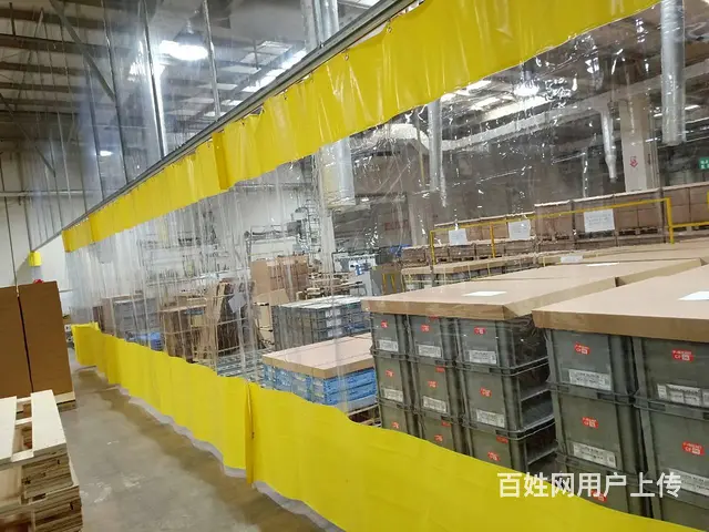 苏州折叠式推拉门帘，滑动伸缩门帘，PVC防水挡风帘 - 图片 3