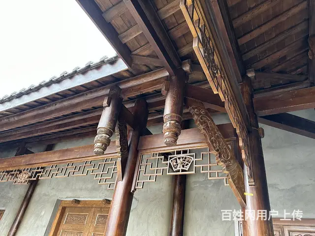 四川自贡中式实木门花格木窗实木雕花门 - 图片 6