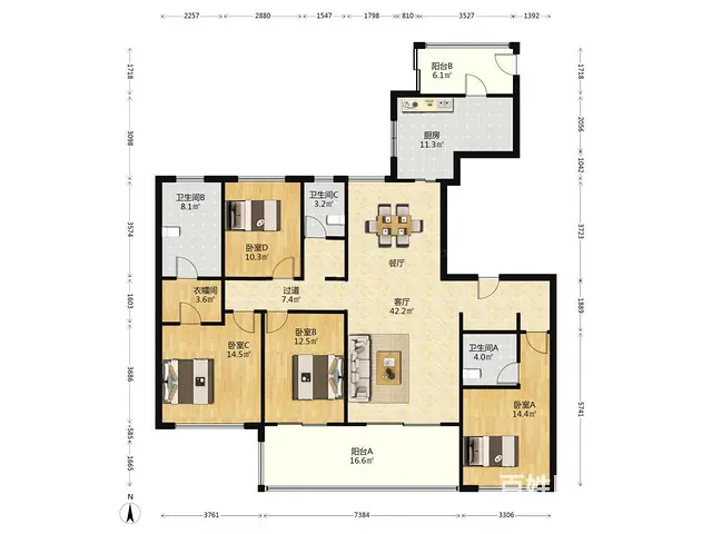 改善大户型，科技住宅，嘉里城旁 - 图片 11