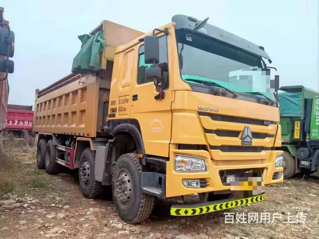 二手440马力豪沃前四后八自卸六米八大箱国五带篷布 - 图片 1