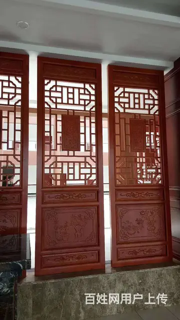 河南驻马店实木门窗老柏木门 - 图片 4