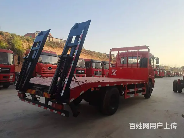 东风8吨10吨12吨挖机拖板车 单桥平板拖车 - 图片 5
