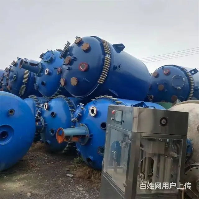 化工行业用二手不锈钢反应釜 搪瓷真空反应设备 机械 - 图片 3