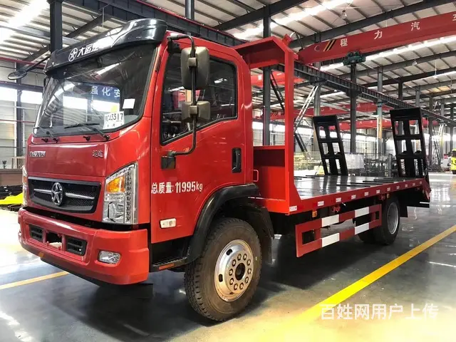 4米8大运平板车拉80挖机拖车120挖机平板车 - 图片 4