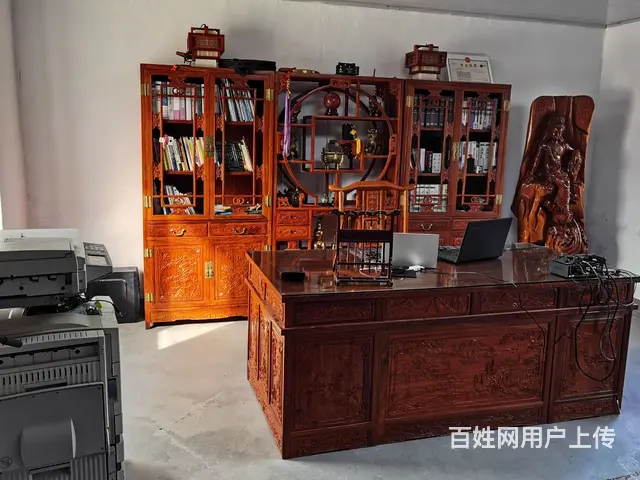 黄花梨 板台 书柜 +沙发六件套 - 图片 2