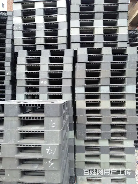 泉州塑料托盘二手塑胶卡板防潮仓储木托盘二手木栈板 - 图片 1