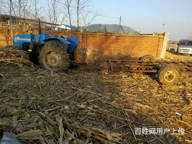 江苏604拖拉机带收割机板车 - 图片 3
