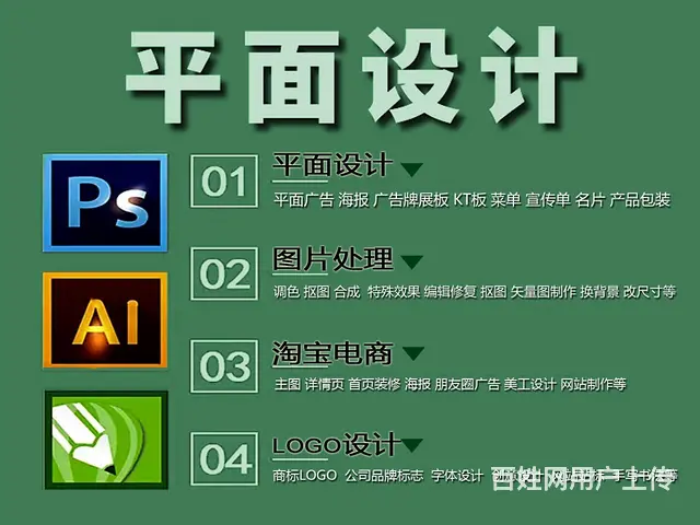 平面设计广告设计培训、室内机械园林景观设计等一对一 - 图片 2