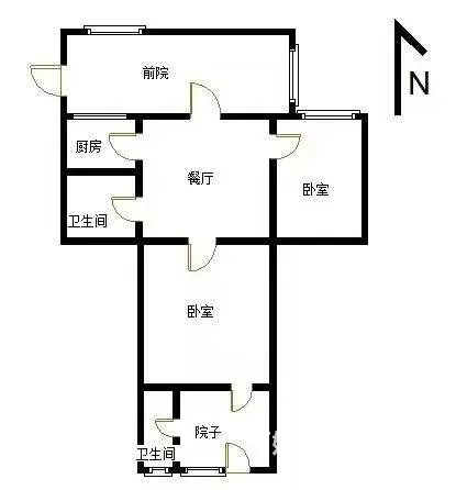 靠光华路边 院搭建已开门 普通住宅 精装修 - 图片 7