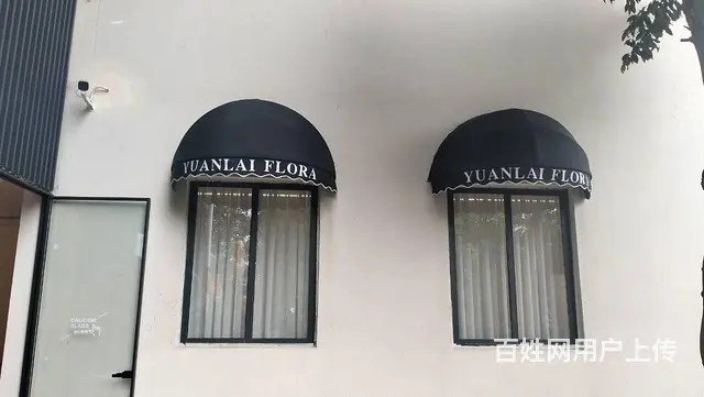 四川成都法式门头雨棚弧形无声雨棚夜市推拉篷 - 图片 2