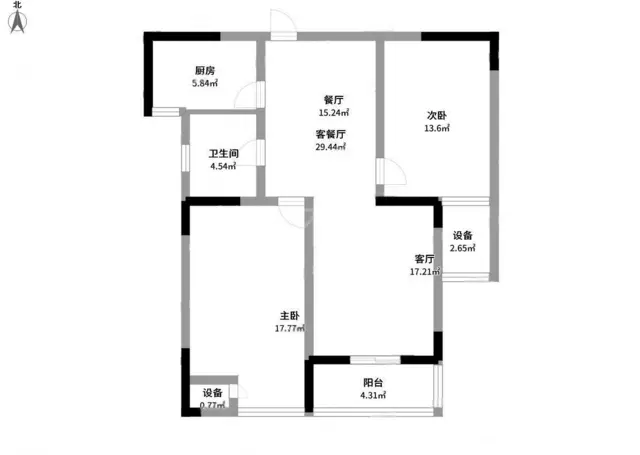 锦海星城二期 精装两房 家电全留 南北通透 满五唯 - 图片 12