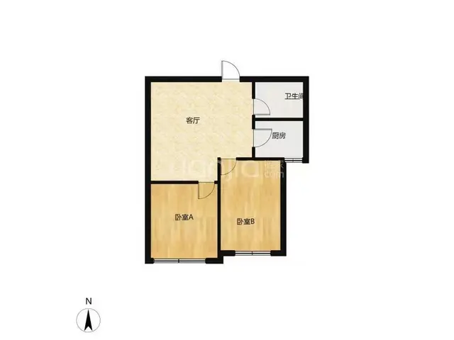 【搞定了！】万泰花园 普通住宅1厅 简单装修 - 图片 3