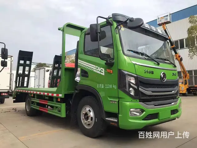 东风华神DV3平板车 拉135挖掘机板车 二手拖车 - 图片 8