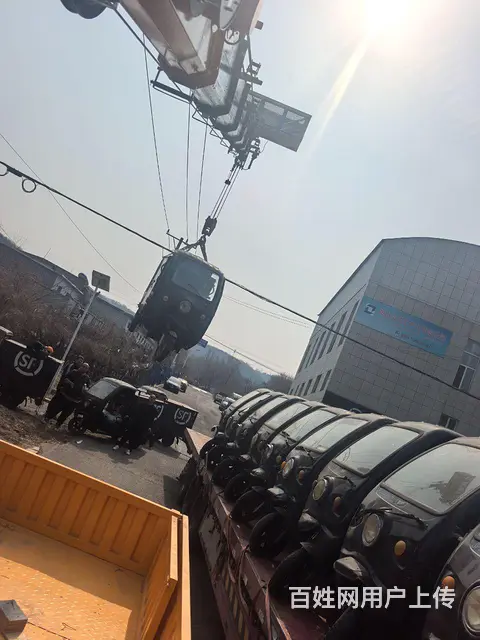 蓝牌随车吊市区随意走。高空作业。云梯上料。厢式货车 - 图片 3