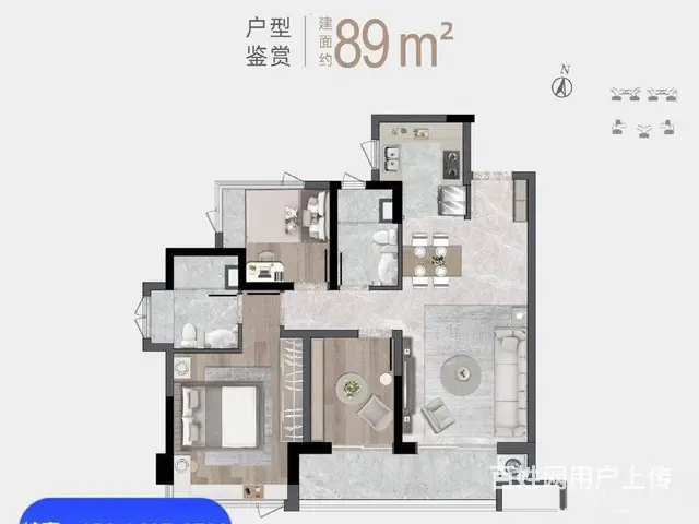 唐家盘！二成首付起（华润置地广场海湾润府）79-105平 - 图片 5