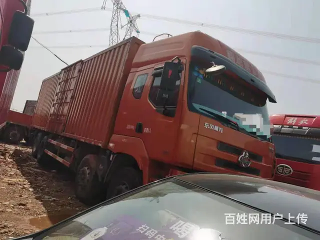 国四前四后八厢式车350马力东风柳汽霸龙9米6货厢 - 图片 2