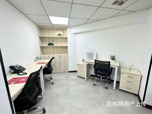 万家丽靠窗4人间 带电脑即可 拎包办公 1到10人办公 - 图片 2