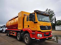 石家庄清洗吸污车陕汽德龙前四后八36方抽吸泥浆车