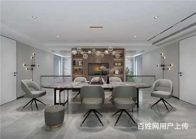 现代简约风格440平米常州别墅装修案例 - 图片 4