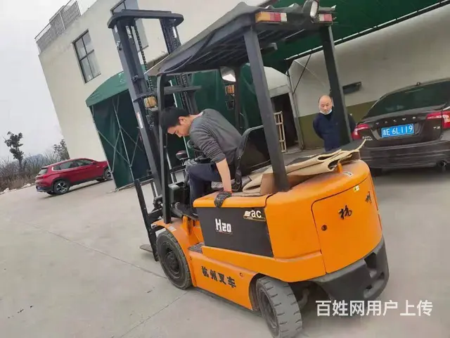 个人杭叉2吨二手电动叉车，4米堆高交流蓄电池叉车 - 图片 3