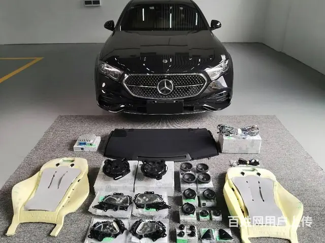 24款奔驰E300L改装原厂柏林之声音响，4D音效 - 图片 1