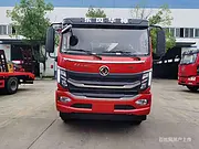 国六东风180马力单桥平板挖机拖板车 图片