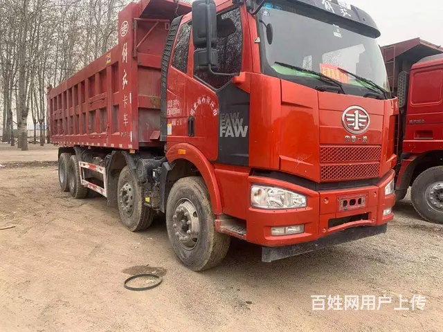 18年国五解放J6轻皮前四后八自卸车，车厢7.5米 - 图片 2