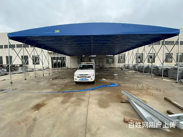 活动帐篷大型仓库棚停车棚电动棚夜宵烧烤棚伸缩折叠棚 - 图片 7