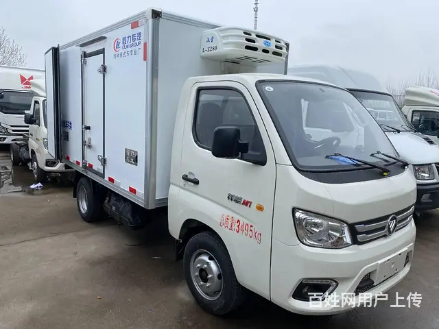蓝牌福田物流专线冷藏车 油炸铁板原味冷冻商用冷藏车 - 图片 3