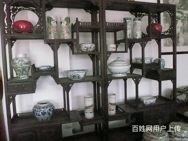 四川宜宾实木博古架家里书架 - 图片 5