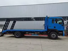 国六黄牌单桥平板运输车 可改装