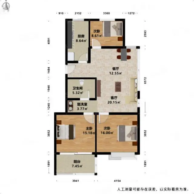 铂金名筑潜力88.88平，只要您来看绝对有惊喜! - 图片 10
